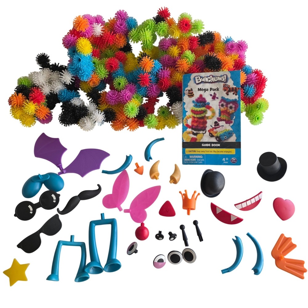 Spin Master Bunchems Mega Pack Building Set with Accessories and Guide Book